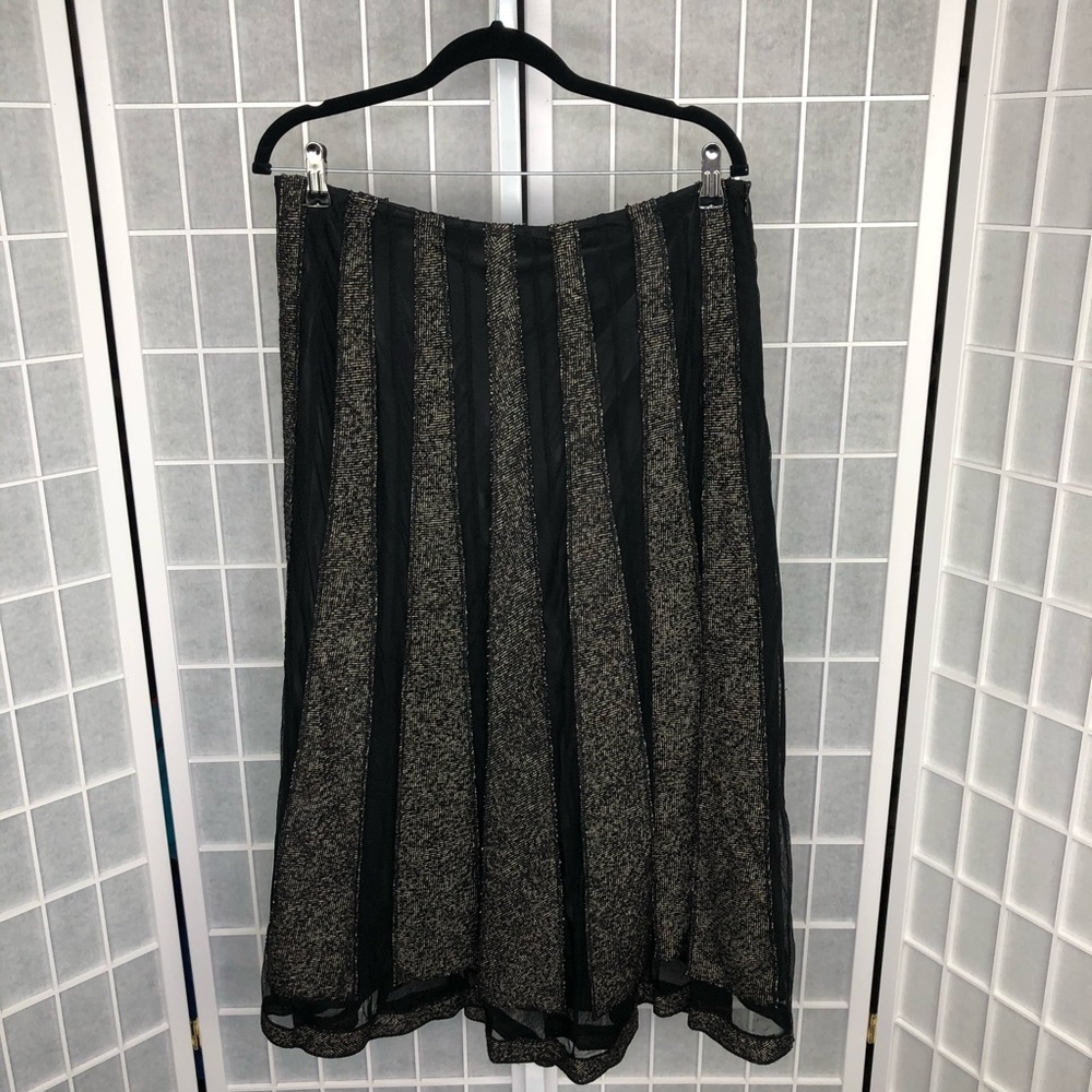 Tribal Maxi Skirt Black Grey Size 10​